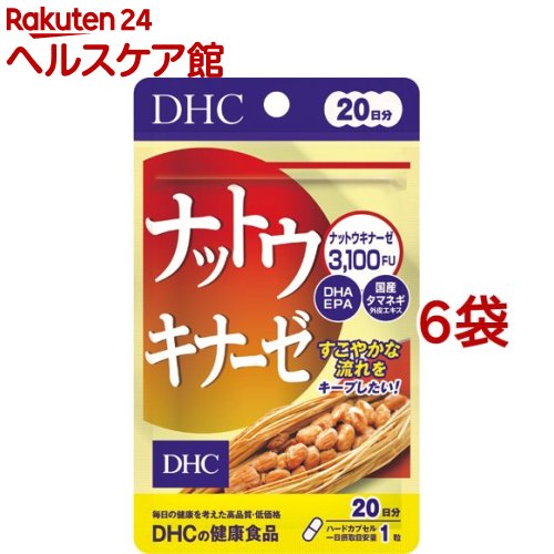 DHC 20日分 ナットウキナーゼ(20粒*6袋セット)【D