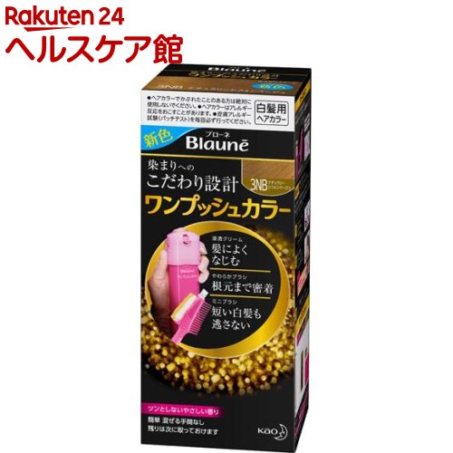 ブローネ ワンプッシュカラー 3NB ナチュラリーシフォンベージュ(80g)【ブローネ】[白髪染め]