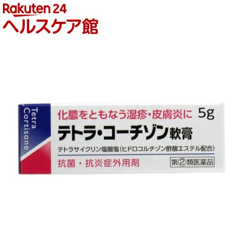 【第 2 類医薬品】テトラ・コーチゾン軟膏 5g 【伊丹製薬】