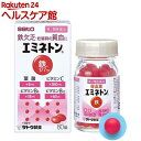 お店TOP＞医薬品＞婦人薬・貧血薬＞貧血の薬＞貧血の薬 鉄剤＞エミネトン (80錠入)お一人様3個まで。医薬品に関する注意文言【医薬品の使用期限】使用期限120日以上の商品を販売しております商品区分：第二類医薬品【エミネトンの商品詳細】●貧血の改善に効果のあるフマル酸第一鉄、ビタミンB12を配合した増血薬です。●胃を荒らさないように、銅クロロフィリンカリウム、銅クロロフィリンナトリウムを配合しています。●鉄分の吸収を高めるビタミンCを配合しています。【効能 効果】・一般の鉄欠乏及び諸疾患に伴う貧血・妊娠時の貧血・小児の栄養障害による貧血，虚弱児・腺病質児・発育不良児の増血及び栄養補給・寄生虫性貧血・貧血に原因する全身倦怠・動悸・病中・病後の増血及び回復促進【用法 用量】下記の1回服用量を食後に服用します。年齢：1回服用量：1日服用回数大人(15才以上)：2〜3錠：2回7〜14才：1錠：2回7才未満：服用しないでください★用法・用量に関連する注意(1)定められた用法・用量を厳守してください。(2)服用の前後30分はお茶・コーヒー等を飲まないでください。(3)小児に服用させる場合には、保護者の指導監督のもとに服用させてください。【成分】1錠中(内核)フマル酸第一鉄：90mg、硫酸銅：0.35mg、硫酸コバルト：0.15mg、硫酸マンガン：0.05mg(外層)ビタミンB6：3mg、ビタミンB12：10μg：ビタミンC：60mg、ビタミンE酢酸エステル(トコフェロール酢酸エステル)：5mg、葉酸：1mg、銅クロロフィリンカリウム：1.66mg、銅クロロフィリンナトリウム：1.66mg添加物として、乳糖、バレイショデンプン、ヒドロキシプロピルスターチ、ステアリン酸Mg、タルク、ヒドロキシプロピルセルロース、ポリオキシエチレンポリオキシプロピレングリコール、リン酸水素Ca、セルロース、無水ケイ酸、CMC、硬化油、ポリビニルアセタールジエチルアミノアセテート、ゼラチン、アラビアゴム、炭酸Ca、白糖、酸化チタン、ポビドン、ジメチルポリシロキサン、二酸化ケイ素、黄色5号、赤色3号、カルナウバロウを含有する。★成分・分量に関連する注意(1) 本剤の服用により、尿及び大便の検査値に影響を与えることがあります。医師の治療を受ける場合は、ビタミンCを含有する製剤を服用していることを医師に知らせてください。(2) 本剤は鉄分を含有するため、本剤の服用により、便の色が黒くなることがあります。【注意事項】★してはいけないこと(守らないと現在の症状が悪化したり、副作用が起こりやすくなります)本剤を服用している間は、次の医薬品を服用しないでください他の貧血用薬★相談すること1.次の人は服用前に医師、薬剤師又は登録販売者にご相談ください(1)医師の治療を受けている人。(2)妊婦又は妊娠していると思われる人。(3)薬などによりアレルギー症状を起こしたことがある人。2.服用後、次の症状があらわれた場合は副作用の可能性がありますので、直ちに服用を中止し、この文書を持って医師、薬剤師又は登録販売者にご相談ください関係部位：症状皮膚：発疹・発赤、かゆみ消化器：吐き気・嘔吐、食欲不振、胃部不快感、腹痛3.服用後、次の症状があらわれることがありますので、このような症状の持続又は増強が見られた場合には、服用を中止し、この文書を持って医師、薬剤師又は登録販売者にご相談ください便秘、下痢4.2週間位服用しても症状がよくならない場合は服用を中止し、この文書を持って医師、薬剤師又は登録販売者にご相談ください★保管及び取扱い上の注意(1)直射日光の当たらない湿気の少ない涼しい所に密栓して保管してください。(2)小児の手の届かない所に保管してください。(3)他の容器に入れ替えないでください。(誤用の原因になったり品質が変わるおそれがあります。)(4)使用期限をすぎた製品は、服用しないでください。【医薬品販売について】1.医薬品については、ギフトのご注文はお受けできません。2.医薬品の同一商品のご注文は、数量制限をさせていただいております。ご注文いただいた数量が、当社規定の制限を越えた場合には、薬剤師、登録販売者からご使用状況確認の連絡をさせていただきます。予めご了承ください。3.効能・効果、成分内容等をご確認いただくようお願いします。4.ご使用にあたっては、用法・用量を必ず、ご確認ください。5.医薬品のご使用については、商品の箱に記載または箱の中に添付されている「使用上の注意」を必ずお読みください。6.アレルギー体質の方、妊娠中の方等は、かかりつけの医師にご相談の上、ご購入ください。7.医薬品の使用等に関するお問い合わせは、当社薬剤師がお受けいたします。TEL：050-5577-5042email：kenkocom_4@shop.rakuten.co.jp【原産国】日本【ブランド】エミネトン【発売元、製造元、輸入元又は販売元】佐藤製薬予告なく成分・パッケージが変更になることがございます。予めご了承ください。リニューアルに伴い、パッケージ・内容等予告なく変更する場合がございます。予めご了承ください。広告文責：楽天グループ株式会社電話：050-5577-5042・・・・・・・・・・・・・・[貧血・婦人薬/ブランド：エミネトン/]