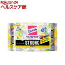 クイックルワイパー 立体吸着ウエットシート ストロング リフレッシュレモン(24枚入)【クイックル】