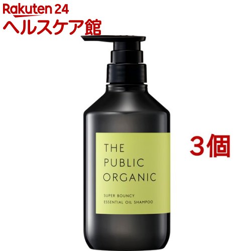 Rakuten - ザパブリックオーガニック スーパーバウンシー DM シャンプー(480ml*3個セット)【ザ パブリックオーガニック(THE PUBLIC ORGANIC)】
