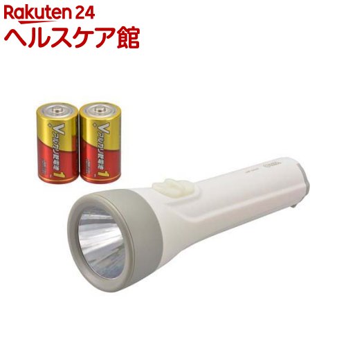 LED懐中ライト 単1形乾電池*2本付属 LHP-1211C7(1個)【OHM】
