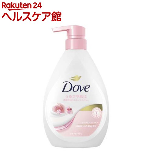 ダヴ ボディソープ ピーチ＆スイートピー ボディウォッシュ ポンプ(470g)【ダヴ(Dove) ボディウォッシュ】[さっぱり 保水 保湿 うるつや 子どもにも使える]