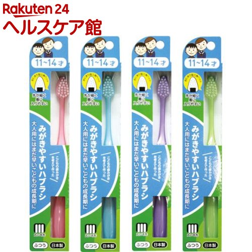 みがきやすいハブラシ 11-14才用 フラット LT-40(12本入)