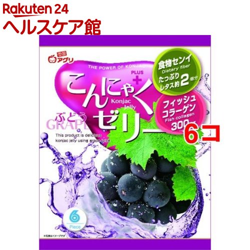 雪国アグリ こんにゃくゼリー ぶどうプラス(18g*6コ入*6コセット)