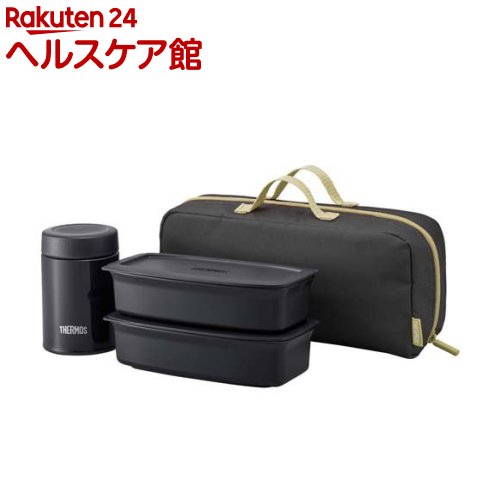 樂天商城 - サーモス 真空断熱スープランチセット スモークブラック JEA-1001 SMB(1セット)【サーモス(THERMOS)】