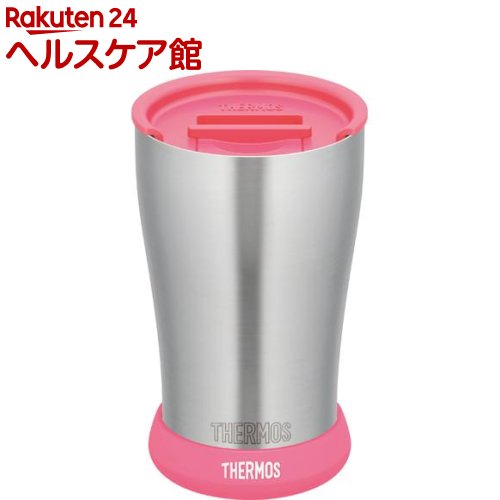 サーモス 真空断熱タンブラー JDE-420 フタ・ソコカバーセット ピンク(420ml)【サーモス(THERMOS)】