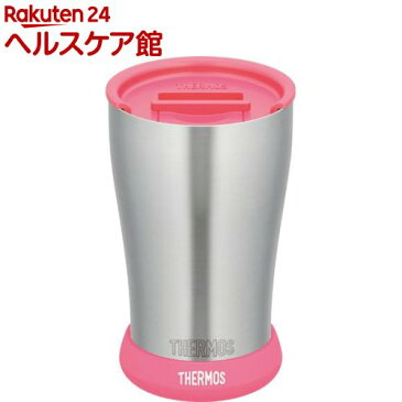 サーモス 真空断熱タンブラー JDE-420 フタ・ソコカバーセット ピンク(420ml)【サーモス(THERMOS)】