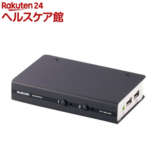 Usb Storage Media - エレコム パソコン切替器 DVI対応 BOX型 2ポート KVM-DVHDU2(1個)【エレコム(ELECOM)】
