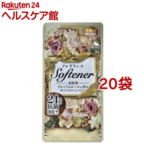 フレグランスソフター プレミアムローズの香り つめかえ用(450ml*20袋セット)【ソフター】