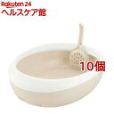 お店TOP＞ペット用品＞トイレタリー・衛生用品＞猫用トイレ用品(トイレタリー)＞トレー・トイレ容器(猫用)＞リッチェル ラプレ ネコトイレ M ホワイト (10個セット)お一人様20セットまで。【リッチェル ラプレ ネコトイレ M ホワイトの商品詳細】●猫が出入りしやすいオープンタイプ。●プラスチック製なので、水洗いできてお手入れ簡単です。●スコップは、本体の内側に掛けることができます。【規格概要】商品サイズ：36*46.9*高さ12cm、開口：31*39cm、底部内寸：29*39.5cm対象：猫用材質：ポリプロピレン【注意事項】リニューアルによりパッケージ等変更になる恐れがございます。改めご了承の程お願い申し上げます。【原産国】日本【ブランド】リッチェル(ペット)【発売元、製造元、輸入元又は販売元】リッチェル(Richell)こちらの商品は、ペット用の商品です。※説明文は単品の内容です。リニューアルに伴い、パッケージ・内容等予告なく変更する場合がございます。予めご了承ください。・単品JAN：4945680566216リッチェル(Richell)939-0592 富山県富山市水橋桜木136076-478-2155広告文責：楽天グループ株式会社電話：050-5577-5042[猫用品/ブランド：リッチェル(ペット)/]