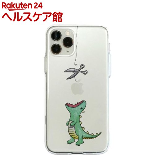 iPhone 11 Pro ソフトクリアケース はらぺこザウルス グリーン DS17232i58R(1個)【ディーパークス(DPARKS)】