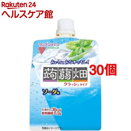 クラッシュタイプの蒟蒻畑 ソーダ味(150g*30個セット)【蒟蒻畑】