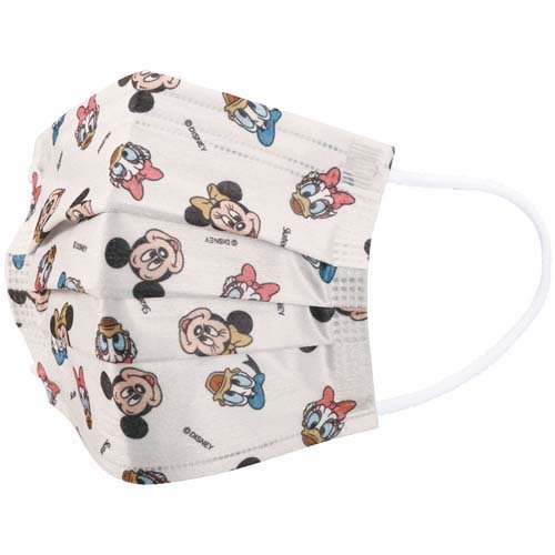 子供用 不織布 プリーツマスク 箱入り ミッキー＆フレンズ(25枚入*5箱セット)