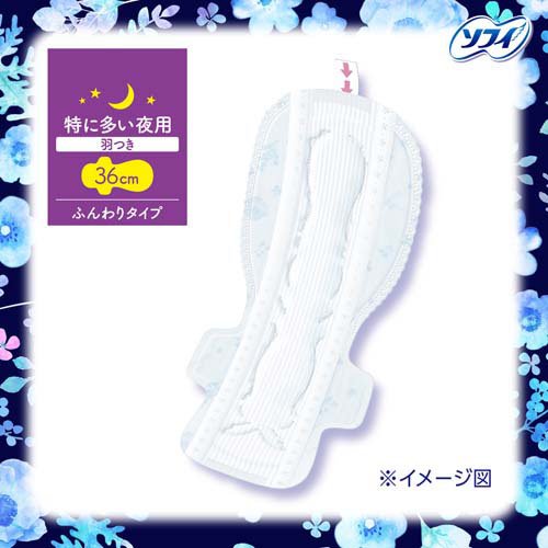 ソフィ はだおもい 360 特に多い夜用 生理用品 ナプキン(8枚)【ソフィはだおもい】 kenkocom-12207627 楽天24 ヘルスケア館 サンプル画像2