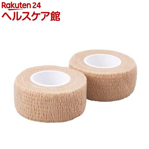 テープいらずの伸縮包帯 幅2.5cm(2個組)