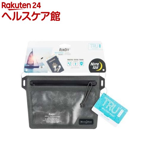 お店TOP＞スポーツ＞アウトドア＞キャンプ用品＞その他キャンプ用品＞ナイトアイズ Run Off ランオフ ウォータープルーフ ポケット (1個)【ナイトアイズ Run Off ランオフ ウォータープルーフ ポケットの商品詳細】●ナイトアイズのTRU(R)ジップを採用した「ランオフ」シリーズは、防水・防塵規格IP67の性能があるウォータープルーフバッグです。●耐久性のあるTPU素材を圧着しスムーズに動くジッパーは、密閉力を備え水・埃・砂から守ります。●水辺や雪山でのアクティビティを楽しむ時にぴったりなランオフは、あなたの大切な物を使いやすく整理し、しっかり保護します。●登山・水辺のアクティビティ旅行時のスマートフォンやパスポート等の収納・保護に。●サイドのフック穴と本体裏側のベルトループ付き。【規格概要】本体サイズ：W182*H133*D2mm重量：23g材質：ポリウレタン、TPU(熱可塑性ポリウレタン)、TPE(熱可塑性エラストマー)、ナイロン【注意事項】商品の仕様詳細はメーカーにご確認ください。【ブランド】ナイトアイズ【発売元、製造元、輸入元又は販売元】シームーンリニューアルに伴い、パッケージ・内容等予告なく変更する場合がございます。予めご了承ください。シームーン東京都国立市谷保7024−1042-576-9697広告文責：楽天グループ株式会社電話：050-5577-5042[アウトドア/ブランド：ナイトアイズ/]