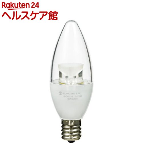 エルパ LED電球 シャンデリア球形 E17 電球色 LDC4CL-E17-G351(1コ入)【エルパ(ELPA)】