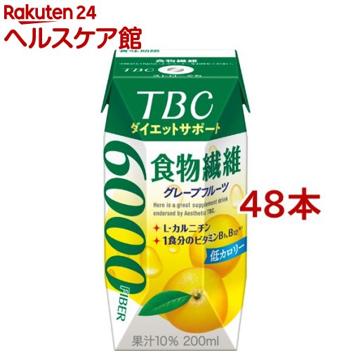 TBC 食物繊維(200ml*48本セット)【TBC】