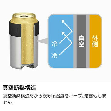 サーモス 保冷缶ホルダー ブラック JCB-352(1コ入)【サーモス(THERMOS)】[水筒]