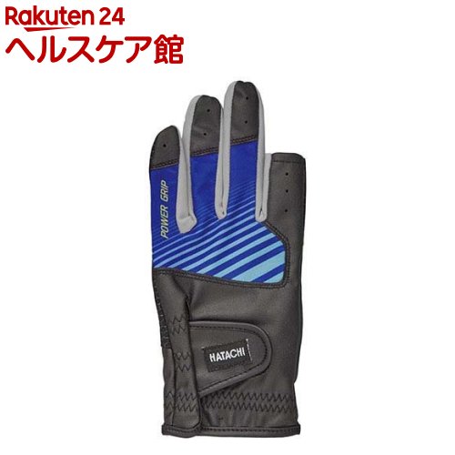 HATACHI(ハタチ) グラウンドゴルフ パワーグリップ合皮指切手袋 BH8075 ブルー(27) ML(1双)【HATACHI(..
