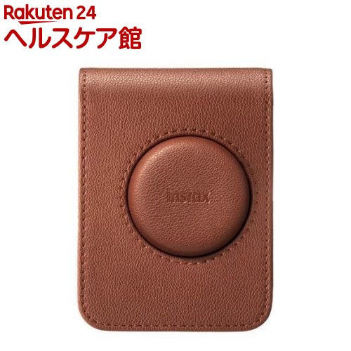 SANYO - 富士フイルム INSTAX mini Evo カメラケース BROWN(1個)【チェキ】