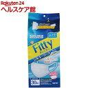 フィッティ シルキータッチ 耳ゴムふわり ケース付 ふつうサイズ ホワイト(30枚入)【フィッティ】