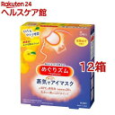 めぐりズム 蒸気でホットアイマスク 完熟ゆずの香り(5枚入*12箱セット)【めぐりズム】