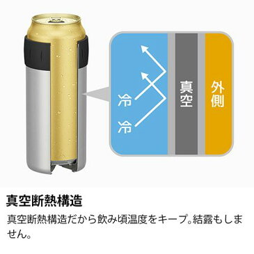 サーモス 保冷缶ホルダー シルバー JCB-500(1コ入)【サーモス(THERMOS)】[水筒]