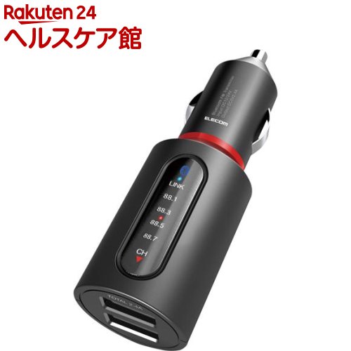 쥳 FMȥ󥹥ߥå Bluetooth USB2ݡ 2.4A ֥å LAT-FMBT03BK(1)ڥ쥳(ELECOM)