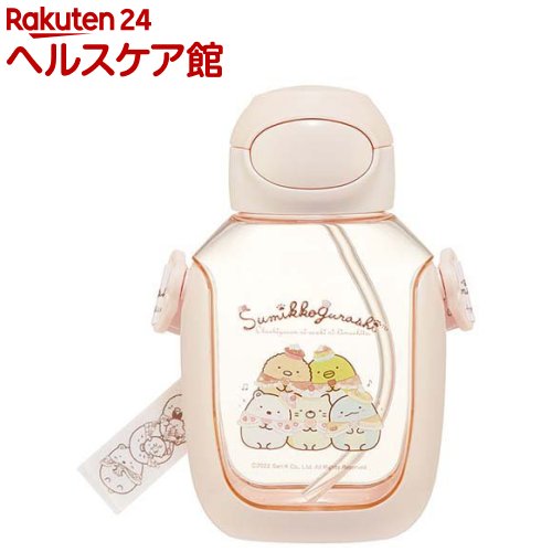水筒 ストロー プラボトル 530ml すみっコぐらし PDSH6DX(1個)