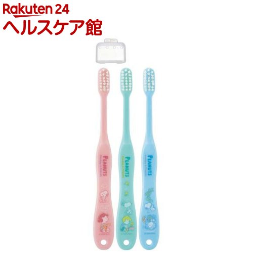お店TOP＞日用品＞オーラルケア＞歯ブラシ(ハブラシ)＞子供用歯ブラシ＞歯ブラシ 子供 キッズ キャラクター キャップ付 6〜12才 SNOOPY スヌーピー TB6ST (3本入)【歯ブラシ 子供 キッズ キャラクター キャップ付 6〜12才 SNOOPY スヌーピー TB6STの商品詳細】●毎日の歯みがきが楽しくなる、こども用キャラクター歯ブラシ●ストックに便利な子供向けの歯ブラシ3本セット。●取り替え時期にも困らない。●歯ブラシキャップ1個付き。●毛の硬さはやわらかめです。●子供用(5〜12才)【セット詳細】歯ブラシ3本(同型柄違い)／キャップ付【規格概要】柄：ポリプロピレン、キャップ：PET、毛：ナイロン／毛の硬さ：やわらかめ、耐熱温度80度【原産国】中国【発売元、製造元、輸入元又は販売元】スケーターリニューアルに伴い、パッケージ・内容等予告なく変更する場合がございます。予めご了承ください。スケーター630-8520 奈良市杏町216-10742-63-2040広告文責：楽天グループ株式会社電話：050-5577-5042[歯ブラシ・電動歯ブラシ]