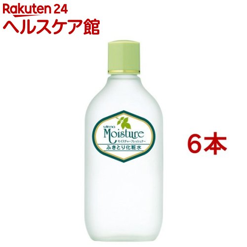 お店TOP＞化粧品＞配合成分別＞アロエ＞アロエ 化粧水＞ウテナ モイスチャーフレッシュナー (155ml*6本セット)商品区分：化粧品【ウテナ モイスチャーフレッシュナーの商品詳細】●うるおい成分アロエエキス配合で、お肌にやさしい自然派志向のふきとり用化粧水です。コールドやクレンジングクリームの残りの油分をさっぱり落とし、清潔なお肌をたもちます。●アロエエキス(保湿成分)●無着色・微香性【ご使用法】適量をコットンに含ませ、やさしくお肌をふきとってください。【全成分】水、エタノール、BG、アロエベラ液汁-1末、炭酸水素Na、ラウレス-9、香料【ご注意】・傷、はれもの、湿疹等、異常のある時は使わないでください。・使用中や使用後日光にあたって、赤み、はれ、かゆみ、刺激等の異常があらわれた時は使用をやめ、皮フ科専門医等へご相談ください。使用を続けますと悪化することがあります。【原産国】日本【ブランド】ウテナモイスチャー【発売元、製造元、輸入元又は販売元】ウテナ※説明文は単品の内容です。リニューアルに伴い、パッケージ・内容等予告なく変更する場合がございます。予めご了承ください。(utena 0.155L)・単品JAN：4901234215207ウテナ157-8567 東京都世田谷区南烏山1-10-220120-305-411広告文責：楽天グループ株式会社電話：050-5577-5042[化粧水/ブランド：ウテナモイスチャー/]
