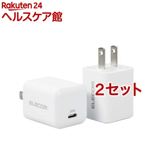 GR USB [d PDΉ 20W Type-C *1|[g zCg EC-AC12WH(2*2Zbg)yGR(ELECOM)z