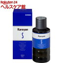 お店TOP＞医薬品＞育毛・抜け毛・フケ等＞発毛促進剤＞カロヤン S (180ml)お一人様3個まで。医薬品に関する注意文言【医薬品の使用期限】使用期限120日以上の商品を販売しております商品区分：第二類医薬品【カロヤン Sの商品詳細】●カロヤンSは、ふけ、かゆみや脱毛、若はげ（壮年性脱毛症）、薄毛などに効果のある脱毛予防、発毛促進の医薬品です。●カロヤンSは、カルプロニウム塩化物、ヒノキチオール、パントテニールエチルエーテル、トコフェロール酢酸エステル（ビタミンE酢酸エステル）などの7種の薬剤を配合し、その協同作用により、ふけ、かゆみをおさえ、脱毛予防、発毛促進、育毛に効果を発揮します。●主成分のカルプロニウム塩化物は、頭皮から吸収され、頭皮の血管を拡張して血流を増大し、毛根の細胞を活性化します。●ヒノキチオールは毛根賦活作用のほかに殺菌作用があり、菌の増殖が原因で起こるふけやかゆみに効果があります。●またカロヤンSには保湿作用があり、薬剤の効果を高めると共に頭皮、毛髪をしっとりさせ、保護します。【効能 効果】・発毛促進、育毛、脱毛（抜毛）の予防・若はげ（壮年性脱毛症）、薄毛・ふけ、かゆみ・病後・産後の脱毛・粃糠性脱毛症、円形脱毛症、びまん性脱毛症【用法 用量】・1日2〜3回、適量を頭髪地肌にすりこみ、軽くマッサージして下さい。★用法用量関連注意・用法・用量を厳守してください。・小児に使用させる場合には、保護者の指導監督のもとに使用させて下さい。・目に入らないように注意してください。万一、目に入った場合には、すぐに水又はぬるま湯で洗ってください。なお、症状が重い場合には、眼科医の診療を受けてください。・薬液のついた手で、目など粘膜にふれると刺激があるので、手についた薬液はよく洗い落としてください。・頭皮にのみ使用してください。【成分】100mL中カルプロニウム塩化物水和物：1.09g(カルプロニウム塩化物として1g)ヒノキチオール：0.05gパントテニールエチルエーテル：1gトコフェロール酢酸エステル：0.01gサリチル酸：0.2gl--メントール：0.3gジフェンヒドラミン塩酸塩：0.1g添加物：dl--ピロリドンカルボン酸Na、エデト酸Na、プロピレングリコール、ポリソルベート80、ポリオキシエチレン硬化ヒマシ油、エタノール、pH調節剤、黄色5号、香料【注意事項】★してはいけないこと※守らないと現在の症状が悪化したり、副作用が起こりやすくなります。・次の部位には使用しないで下さい。(1)きず、しっしんあるいは炎症(発赤)等のある頭皮(2)頭皮以外★相談すること・次の人は使用前に医師、薬剤師又は登録販売者に相談してください。薬や化粧品等によりアレルギー症状を起こしたことがある人・使用後、次の症状があらわれた場合は副作用の可能性がありますので、直ちに使用を中止し、水又はぬるま湯で洗い流して、この文書を持って医師、薬剤師又は登録販売者に相談してください。(関係部位：症状)頭皮：発疹・発赤、かゆみ、はれその他：全身性の発汗、それに伴う寒気、ふるえ、吐き気・使用後、次の症状があらわれることがありますので、このような症状の持続又は増強が見られた場合には、使用を中止し、水又はぬるま湯で洗い流して、この文書を持って医師、薬剤師又は登録販売者に相談してください。（使用を中止し、水又はぬるま湯で洗い流して下さい）(関係部位：症状)頭皮：刺激痛、局所発汗、熱感★保管及び取扱い上の注意・直射日光の当たらない湿気の少ない涼しい所に密栓して保管してください。・小児の手の届かない所に保管してください。・他の容器に入れ替えないで下さい。(誤用の原因になったり品質が変わります)・本剤は化学繊維、プラスチック類、塗装面等を溶かしたりすることがありますので、床、家具、メガネ等につかないようにして下さい。・染毛料等を使用している場合は、本剤の使用により、衣類や枕カバー等への色移りが起こることがありますので注意してください。・表示の使用期限を過ぎた製品は使用しないで下さい。※きわめて寒冷（5度以下）の場所に長期間放置すると、沈殿を生じることがありますが、常温に置けば、もとに戻ります。効果には変わりがありません。【医薬品販売について】1.医薬品については、ギフトのご注文はお受けできません。2.医薬品の同一商品のご注文は、数量制限をさせていただいております。ご注文いただいた数量が、当社規定の制限を越えた場合には、薬剤師、登録販売者からご使用状況確認の連絡をさせていただきます。予めご了承ください。3.効能・効果、成分内容等をご確認いただくようお願いします。4.ご使用にあたっては、用法・用量を必ず、ご確認ください。5.医薬品のご使用については、商品の箱に記載または箱の中に添付されている「使用上の注意」を必ずお読みください。6.アレルギー体質の方、妊娠中の方等は、かかりつけの医師にご相談の上、ご購入ください。7.医薬品の使用等に関するお問い合わせは、当社薬剤師がお受けいたします。TEL：050-5577-5042email：kenkocom_4@shop.rakuten.co.jp【原産国】日本【ブランド】カロヤン【発売元、製造元、輸入元又は販売元】第一三共ヘルスケアリニューアルに伴い、パッケージ・内容等予告なく変更する場合がございます。予めご了承ください。(薄毛・抜毛対策 カロヤン 発毛促進薬 ローション)広告文責：楽天グループ株式会社電話：050-5577-5042・・・・・・・・・・・・・・[育毛・抜け毛・フケ等/ブランド：カロヤン/]