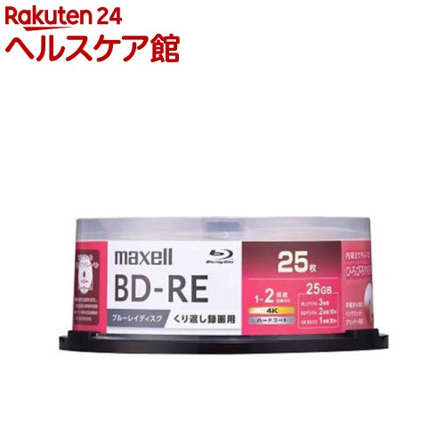 �ޥ����� Ͽ���ѥ֥롼�쥤�ǥ����� BD-RE 1��2��®��Ͽ�б� BEV25WPG.25SP(25����)