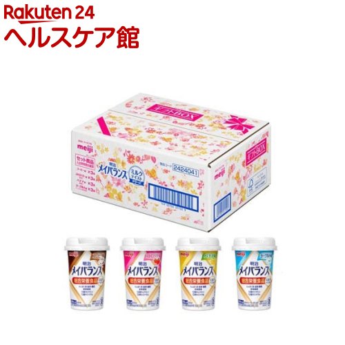 メイバランスミニ カップ ミルクテイストシリーズ 4種類*3本(125ml*12本入)