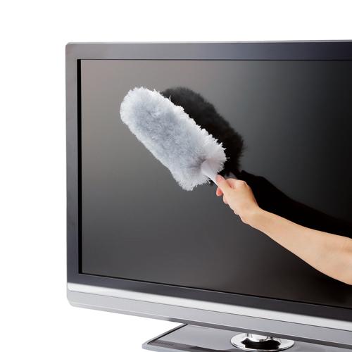 エレコム テレビ用クリーナー クリーニングブラシ 2WAY ホワイト AVD-TVBR02WH(1個...