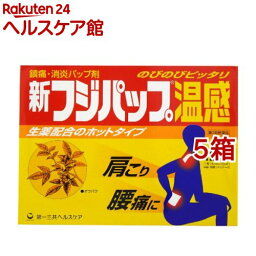 【第3類医薬品】新フジパップ 温感(12枚入*5箱セット)【フジパップ】