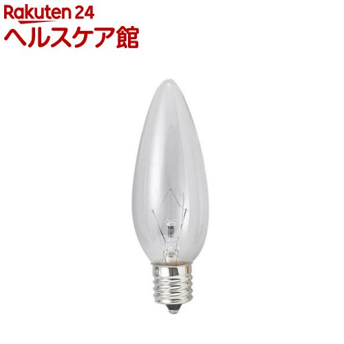 シャンデリア球 10W クリア 口金E12