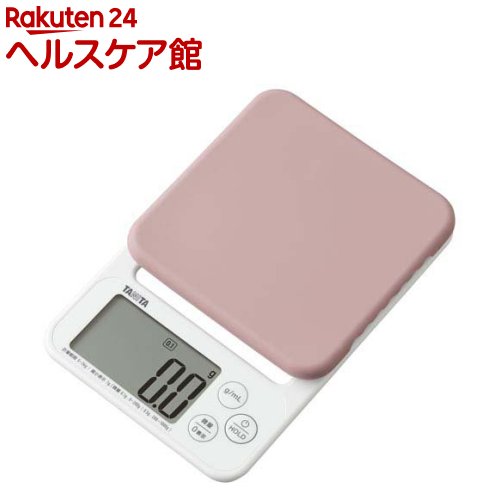 タニタ デジタルクッキングスケール ピンク KJ-222-PK(1台)【タニタ(TANITA)】[計量器 2kg 0.1gキッチン 壁掛け収納]