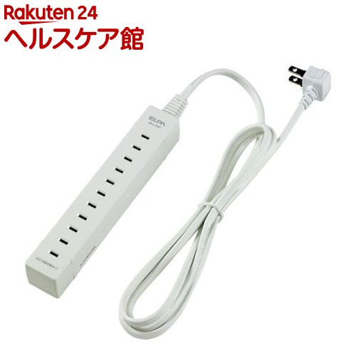 樂天商城 - エルパ(ELPA) どこでも差せる電源タップ AC5個口 コード長1. 5m WL-5015B(W)(1コ入)【エルパ(ELPA)】