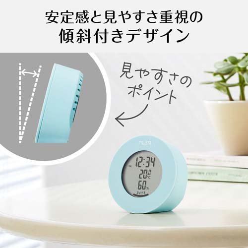 タニタ デジタル温湿度計 ブルー TT-585...の紹介画像2