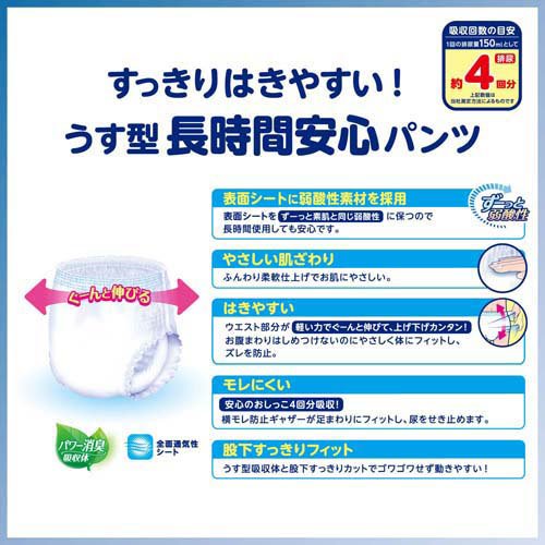 リフレ はくパンツ うす型 長時間安心 L【リブドゥ】(28枚入*6袋セット)【リフレ はくパンツ】 kenkocom-12078840 楽天24 ヘルスケア館 サンプル画像2