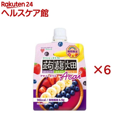 クラッシュタイプの蒟蒻畑アサイーボウル(150g×6セット)【蒟蒻畑】