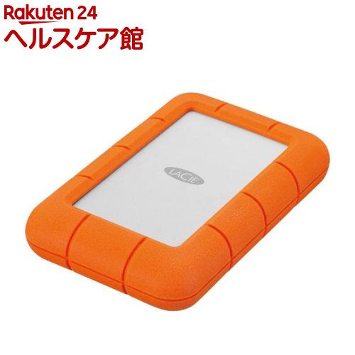 エレコム LaCie ハードディスク 外付け 1TB Rugged Mini USB3.0 2年保証 LAC301558(1個)【エレコム(ELECOM)】[Mac iPad Windows対応 耐落下性 耐衝撃性 防塵 耐雨性]