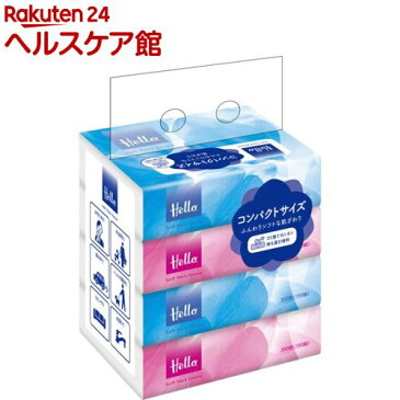 ハロー コンパクト ソフトパックティシュ(150組*4個入)【ハロー】[ティッシュ]