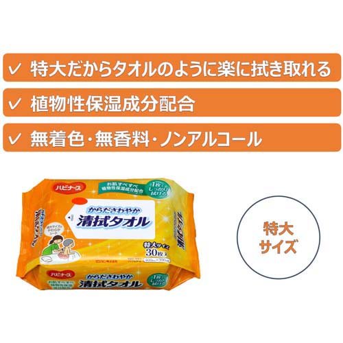 ハビナース からださわやか清拭タオル(30枚入) 3