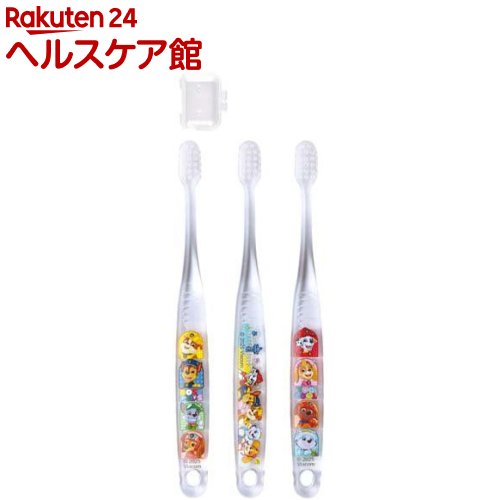 樂天商城 - 歯ブラシ キャップ付 子供 3〜5才 パウ・パトロール 26 TBCR5T(3本入)